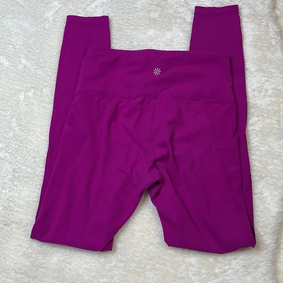 Athleta Salutation Stash Pocket Legging Pink/Purple Size XS - Picture 2 of 9